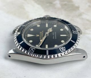 Vintage Rolex Submariner Dive Wristwatch Ref.  5513 RARE GILT SILVER EXCLAMATION 8