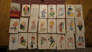 Vintage Whitman Old Maid Playing Cards,  Complete