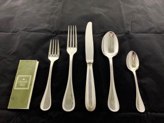 Barely Christofle (france) Perles Silver - Plated Silverware Place Setting