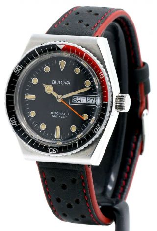° • ° Vintage Bulova 660ft Divers Mechanical Automatic C.  1983 Wristwatch ° • °