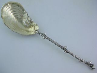 Rare Sterling Gorham Almond Spoon Narragansett W/ Oyster Bowl & Twig Handle