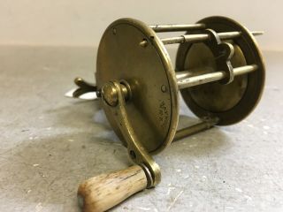 Early Haywood of Birmingham Brass Clamp Foot Multiplier Pin Stop Fishing Reel 4