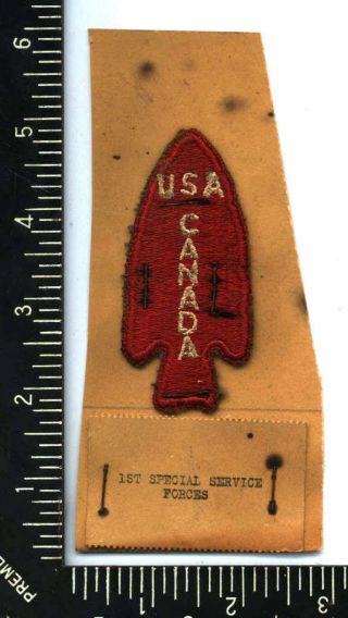 Vintage 1st Special Service Forces – Usa/canada Patch Color