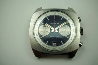 Wittnauer 8031 Vintage Professional Chronograph Stainless Steel C.  1970 