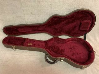 Vintage Yamaha Electric Guitar Hardshell Brown Case Sbg Sa Sg Lp Style Plush G&g