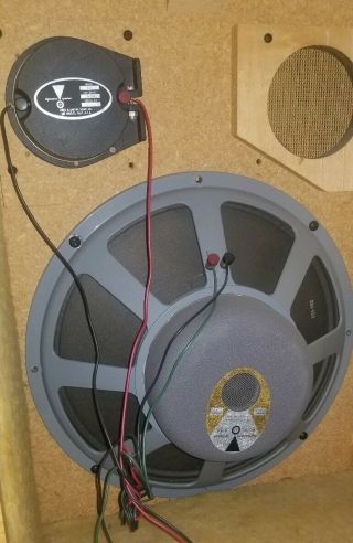 Rare Vtg JBL C36 Viscount Hi - Fi Stereo Speakers Gorgeous Walnut Cabinets w/legs 9