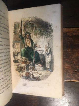 CHARLES DICKENS - A CHRISTMAS CAROL - FIRST EDITION - 1843 - VERY RARE - CLOTH 6