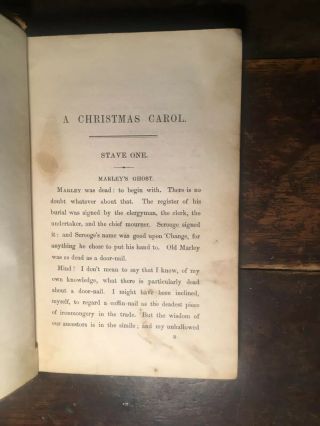 CHARLES DICKENS - A CHRISTMAS CAROL - FIRST EDITION - 1843 - VERY RARE - CLOTH 9