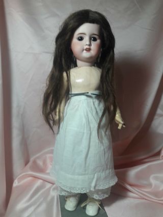 Adorable Antique French Doll,  SFBJ 60 PARIS Bebe Jumeau 19” orig.  French Body 4