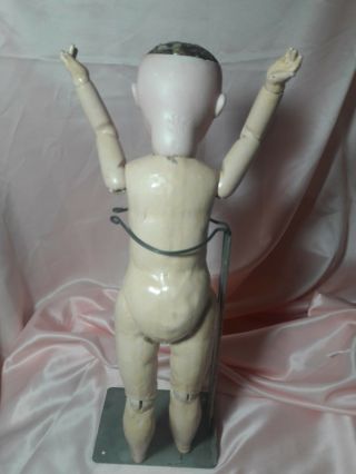Adorable Antique French Doll,  SFBJ 60 PARIS Bebe Jumeau 19” orig.  French Body 7