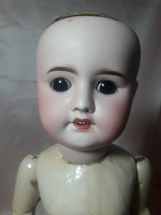 Adorable Antique French Doll,  SFBJ 60 PARIS Bebe Jumeau 19” orig.  French Body 8