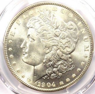 1904 - P Morgan Silver Dollar $1 (1904) - Pcgs Ms66 - Rare In Ms66 - $6,  600 Value