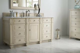 James Martin Bristol 60 " Single Bathroom Vanity In Vintage Vanilla W/marble Top