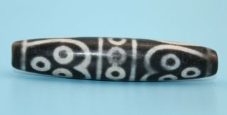 76 16mm Antique Dzi Agate old 19 eyes Bead from Tibet 3