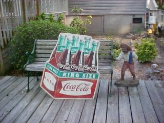 Rare Coca Cola King Size Tin Sign 2