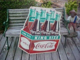 Rare Coca Cola King Size Tin Sign 3
