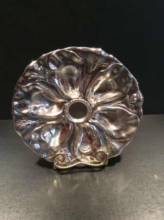 Rare Vintage Reed And Barton Silver Soldered 2668 - S Oyster Plate