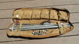 WWII WW2 US Army Air Force Military Field Gear D - 1 Airplane Mooring Kit 2