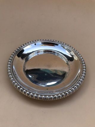 LOVELY SOLID SILVER & CUT GLASS BUTTER DISH,  BIRM 1899 6