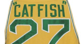 RARE 1968 Catfish Hunter Perfect Game Ticket Stub Oakland A ' s Baseball 4