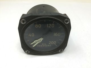 Wwii Aircraft Plane Bomber Dual Engine Oil Pressure Gauge Instrument Hot Rod