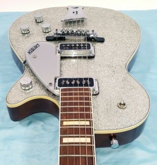 Vintage 1956 Gretsch Silver - Jet 6129 guitar,  with Gretsch twin amp 5