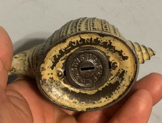 Shellout Antique Cast Iron Still Bank 6