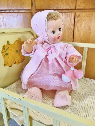 Vintage 1940s Mold 3 Effanbee Dy Dee Baby Doll 20 " Lifesize Dress 21.  5