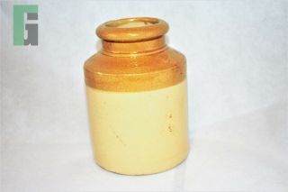Vintage C&b George Skey Wilnecote Tamworth Stoneware Jar Crock England Signed