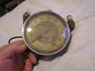 Vintage Antique Speedometer Convex Needle Hot Rod Rat Ford 3