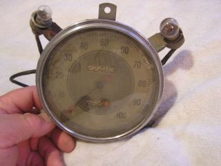 Vintage Antique Speedometer Convex Needle Hot Rod Rat Ford 4