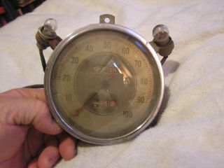 Vintage Antique Speedometer Convex Needle Hot Rod Rat Ford 5