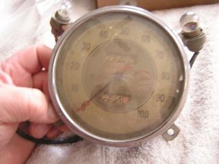 Vintage Antique Speedometer Convex Needle Hot Rod Rat Ford 6