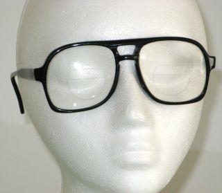 Nalco Eyeglass Frames Black Double Bridge 10 140 Usa Vintage 1950 