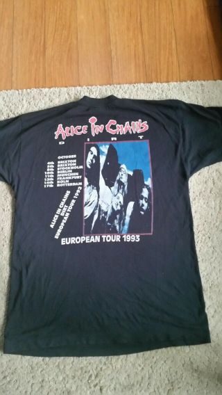 Vintage 90s Alice in Chains tshirt dirt concert tour shirt AIC Nirvana 3