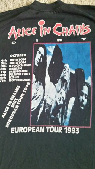 Vintage 90s Alice in Chains tshirt dirt concert tour shirt AIC Nirvana 5