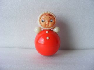 Vintage Ussr Soviet Russian Celluloid Toy Dolls Nevalyashka