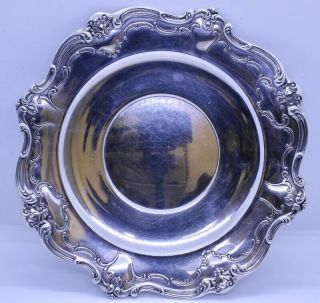 Gorham Chantilly Duchess Solid Sterling Silver 10.  5 " Sandwich Serving Plate