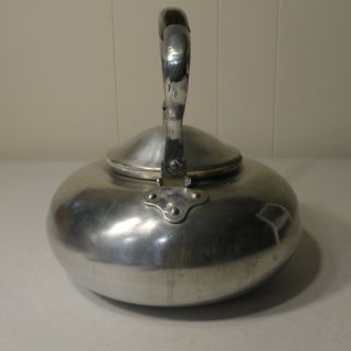 Vintage Knobler Aluminum Tea Kettle Hong Kong British Colony with Handle & Cover 6