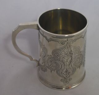 Victorian Silver Christening Mug Edward Barnard London 1867 183g A687217