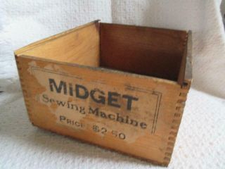 Antique Foley & Williams MIDGET Crank Sewing Machine w/ Box,  instructions 11
