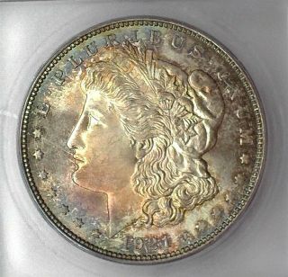 1921 - D Morgan Silver Dollar Icg Ms67 Lists For $17000 Iridescent Very Rare