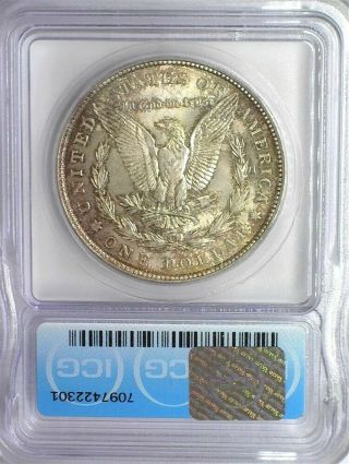 1921 - D MORGAN SILVER DOLLAR ICG MS67 LISTS FOR $17000 IRIDESCENT VERY RARE 4