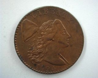 1794 Liberty Cap Cent About Uncirculated S - 41 Rare