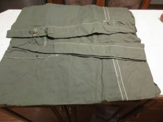 US Army,  WWII or Korean War Shelter Half PUP TENT 1 Half,  NO poles or stakes 2