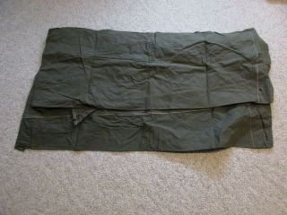 US Army,  WWII or Korean War Shelter Half PUP TENT 1 Half,  NO poles or stakes 6
