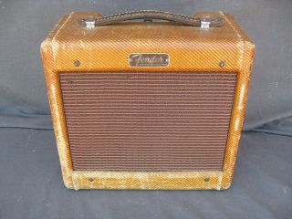 Vintage Late 1955 Fender Champ Amp,  Narrow Panel,  5e1,  Nr 5 Day