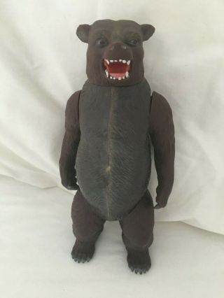 Vintage American Character Bonanza Fierce Black Bear Grizzly Figure Rare Toy