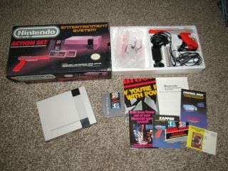 Vintage Nintendo Nes Action Set Complete System Bundle Console Game Cib