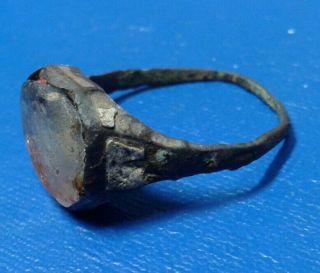 Ancient Bronze Ring with the Coat of Arms 3